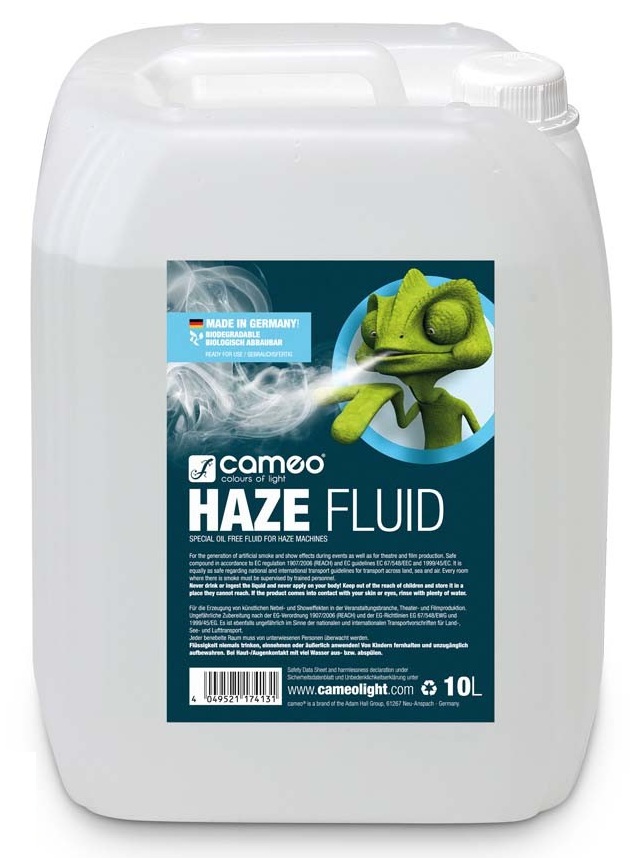 liquide de machine à brouillard cameo haze fluid pour événements professionnels