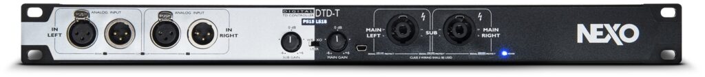 processeur diffusion NEXO DTD-T-N optimisation audio professionnelle événements
