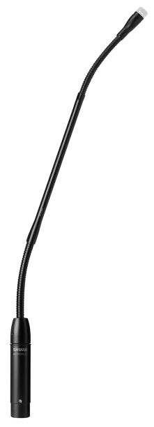 Microphone col-de-cygne Shure MX412 pour pupitre de conférence disponible à la location à Paris et en Île-de-France par Techniques Événements.