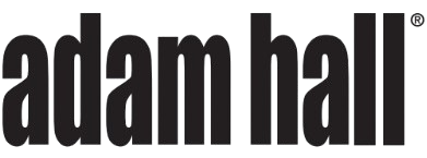 Logo Adam Hall Group, fabricant de passages de câbles Defender et accessoires audiovisuels professionnels déployés par Techniques Événements à Paris.