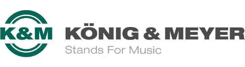 Logo König & Meyer K&M, fabricant de pieds de micros et accessoires audiovisuels professionnels déployés par Techniques Événements à Paris.