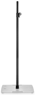 Kit support vertical universel Gravity composé du mât LockPin TLS P 431 et de l'embase lourde plate TWB 431 T B, pour enceintes, projecteurs et caméras PTZ.